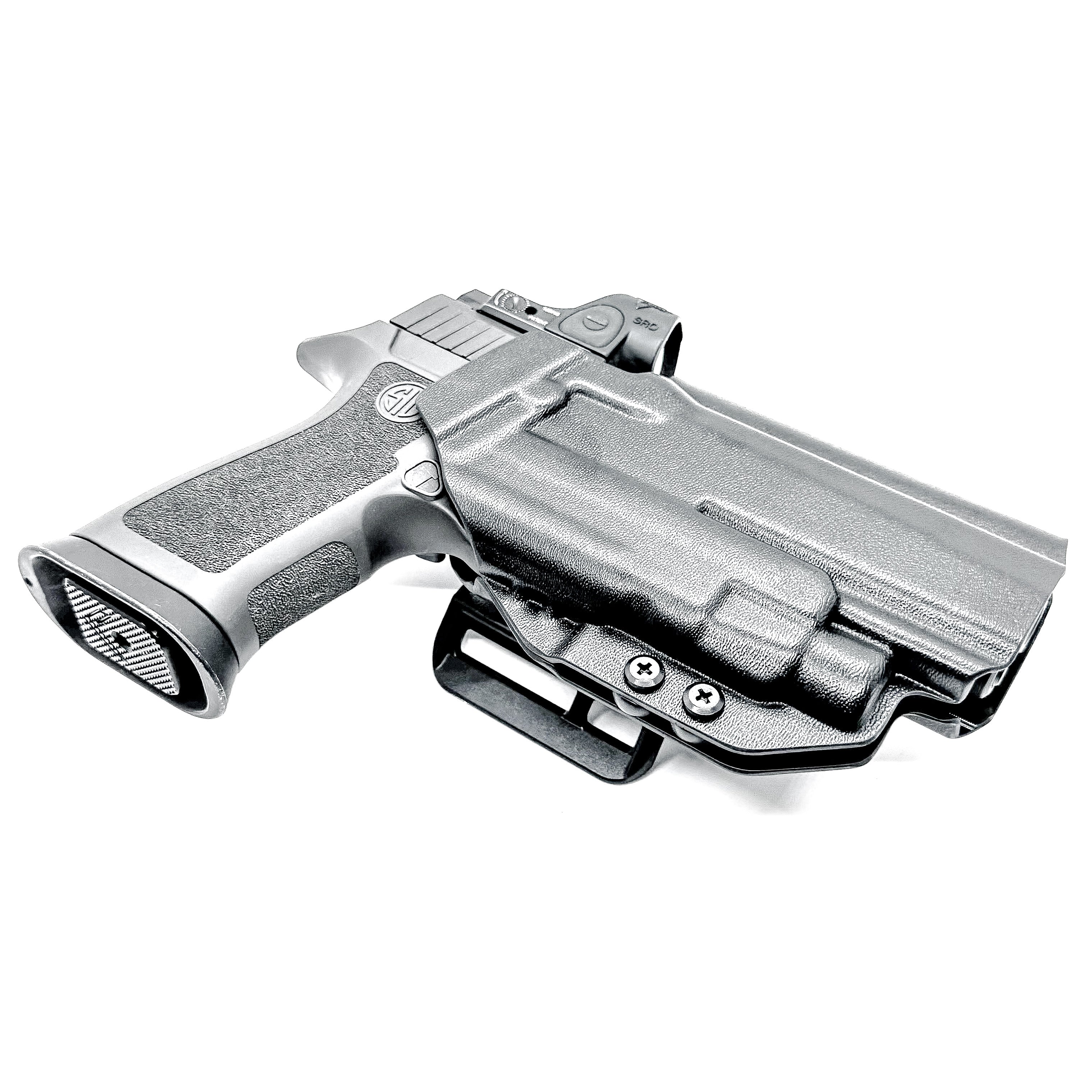 Sig Sauer P320 with TLR-7 X & HL-X Align Tactical Thumb Rest OWB Holster - Image 5