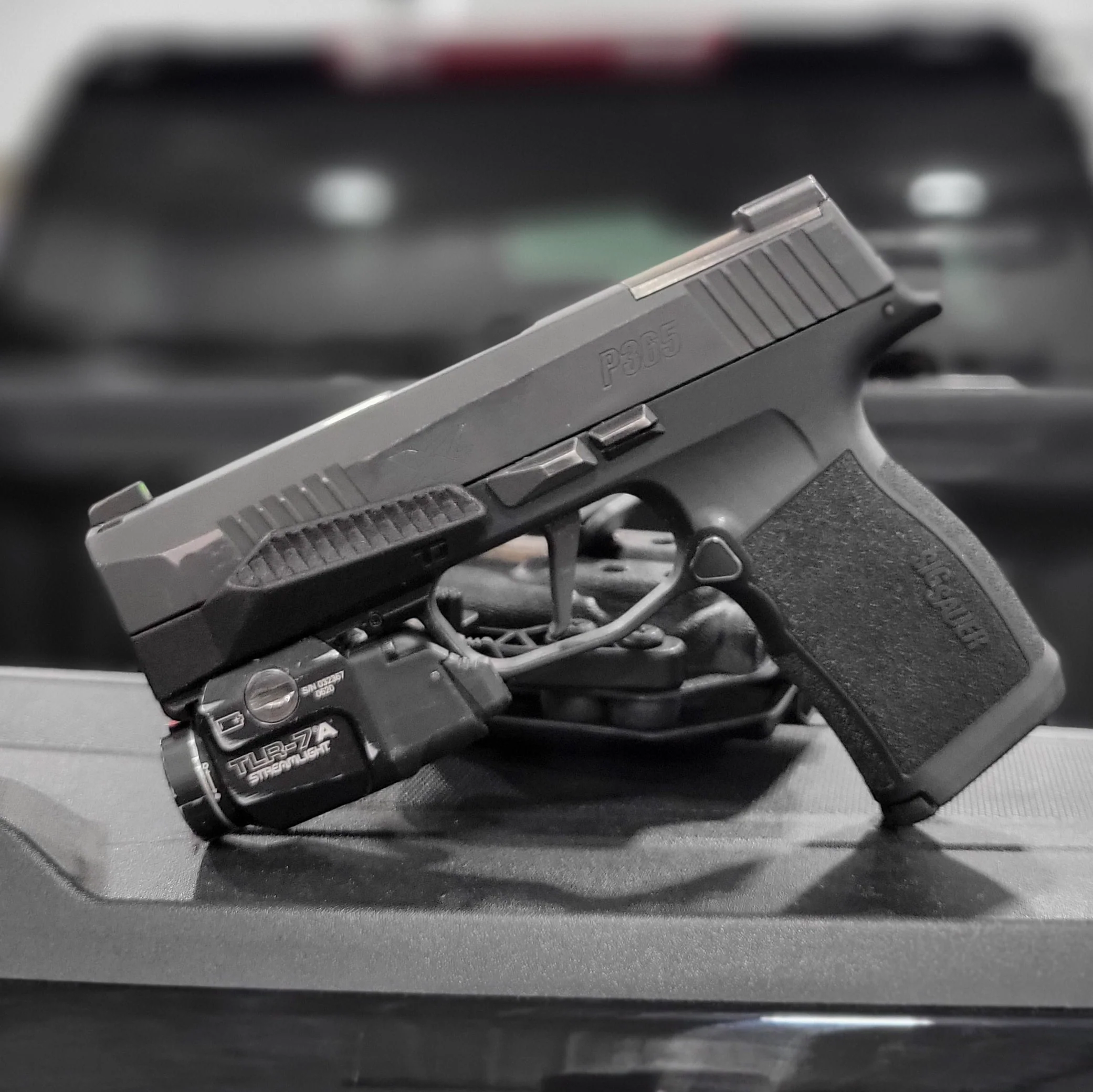Sig Sauer P365 & P365XL Pro Ledge Tactical Application Rail & TLR-7 X/A IWB Holster - Image 12