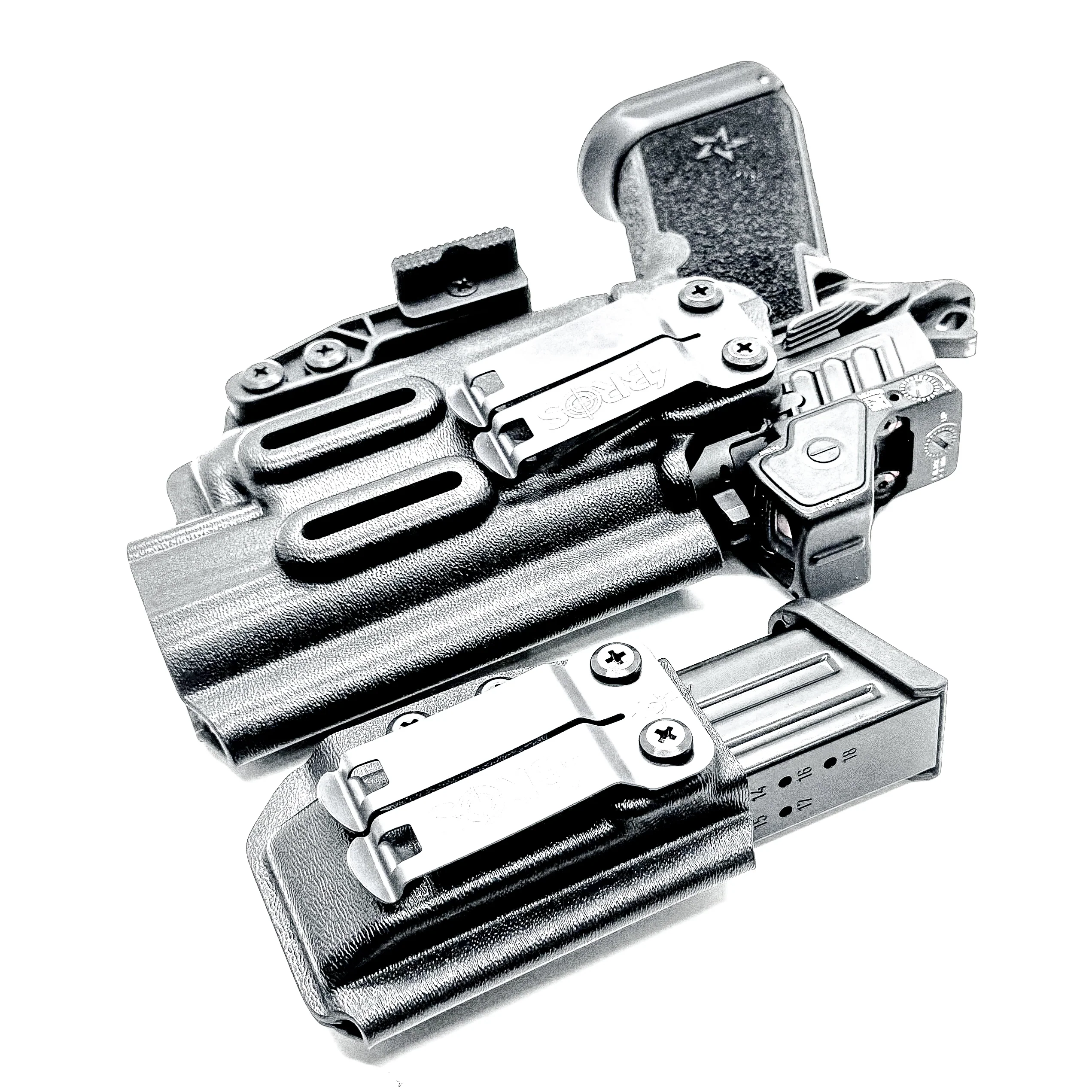 Staccato HD P4.5 & Surefire XC3 IWB Holster with Magazine Carrier Combo - Image 4